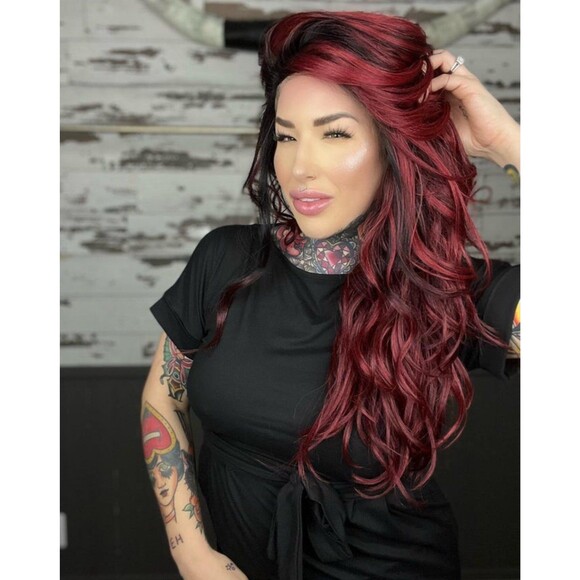 Rebel Gypsy “Under the rose” wig lace front freeparting stunning New